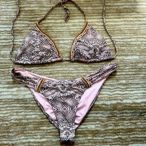 Hand embroidered bikini set size M